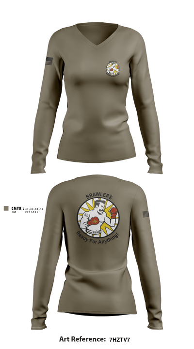 Bravo 3-2 ADA 14430873 Women's Long Sleeve V-neck Shirt - 2