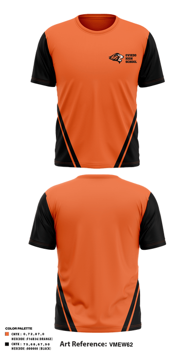 Oviedo High School Track and Field 85339040 Short Sleeve Performance Shirt - 1