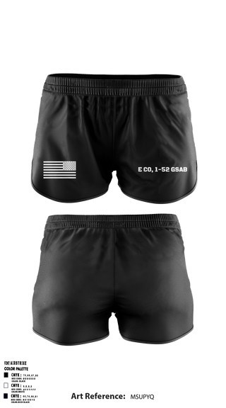 Ranger Panties, E CO, 1-52 GSAB, Army, Teamtime, Team time, sublimation, custom sports apparel, team uniforms, spirit wear, spiritwear, sports uniforms, custom shirts, team store, custom team store, fundraiser sports, apparel fundraiser