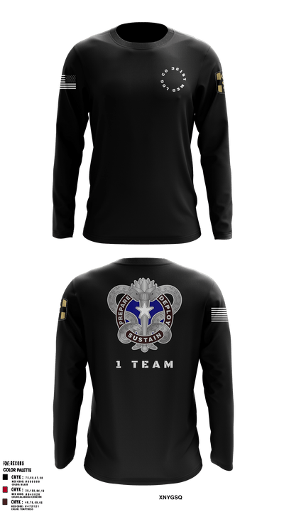 361st Med Log 17181493 Long Sleeve Performance Shirt - 3