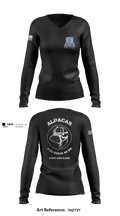 Alpha Company 205th MI BN 42237898 Women's Long Sleeve V-neck Shirt - 6