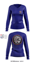University of Virginia NROTC 91641380 Women's Long Sleeve V-neck Shirt - 3