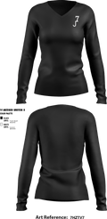 J7 Cattle Co. 3165345 Women's Long Sleeve V-neck Shirt - 3