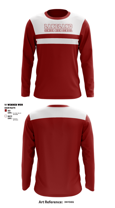 Lakeland Senior High School 7289596 Long Sleeve Performance Shirt - 1