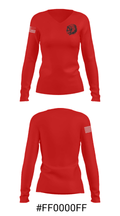 Oriskany High School Cross Country 43342271 Women's Long Sleeve V-neck Shirt - 31