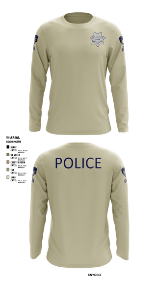 Long Sleeve Performance Shirt, Willits Little Lake JRTF, Police, Teamtime, Team time, sublimation, custom sports apparel, team uniforms, spirit wear, spiritwear, sports uniforms, custom shirts, team store, custom team store, fundraiser sports, apparel fundraiser