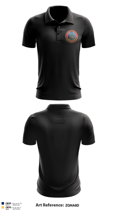 A Co, 2-13th AVN REGT 95713396 Short Sleeve Performance Polo - 1