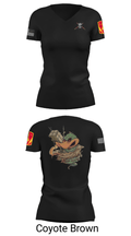 D 4-3 ADA 71951735 Women's Short Sleeve V-neck Shirt - 19