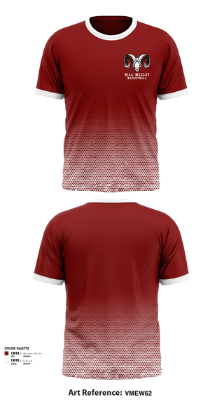 Short Sleeve Performance Shirt, Hill-McCloy High School Basketball, Men's Basketball, Teamtime, Team time, sublimation, custom sports apparel, team uniforms, spirit wear, spiritwear, sports uniforms, custom shirts, team store, custom team store, fundraiser sports, apparel fundraiser