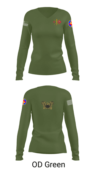 Women's Long Sleeve Vneck Shirt, , National Guard, Teamtime, Team time, sublimation, custom sports apparel, team uniforms, spirit wear, spiritwear, sports uniforms, custom shirts, team store, custom team store, fundraiser sports, apparel fundraiser