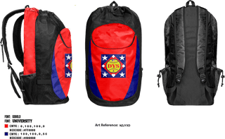 Gear Bag, Dixie Youth Baseball, Baseball, Teamtime, Team time, sublimation, custom sports apparel, team uniforms, spirit wear, spiritwear, sports uniforms, custom shirts, team store, custom team store, fundraiser sports, apparel fundraiser