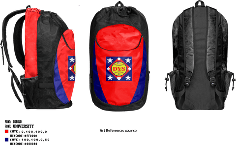 Gear Bag, Dixie Youth Baseball, Baseball, Teamtime, Team time, sublimation, custom sports apparel, team uniforms, spirit wear, spiritwear, sports uniforms, custom shirts, team store, custom team store, fundraiser sports, apparel fundraiser