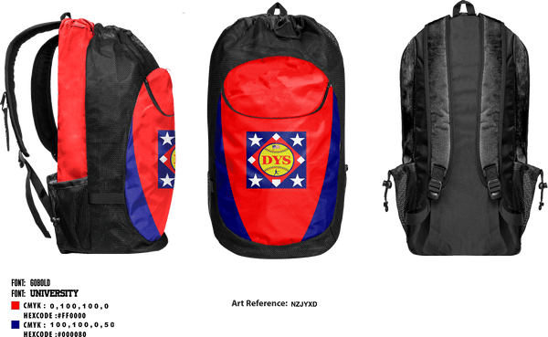 Gear Bag, Dixie Youth Baseball, Baseball, Teamtime, Team time, sublimation, custom sports apparel, team uniforms, spirit wear, spiritwear, sports uniforms, custom shirts, team store, custom team store, fundraiser sports, apparel fundraiser