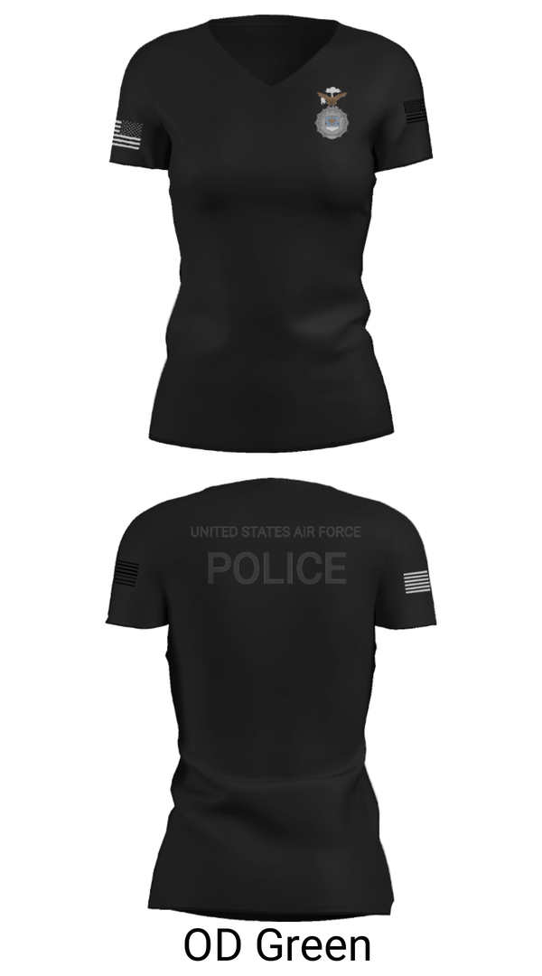 Women's Short Sleeve Vneck Shirt, , Air Force, Teamtime, Team time, sublimation, custom sports apparel, team uniforms, spirit wear, spiritwear, sports uniforms, custom shirts, team store, custom team store, fundraiser sports, apparel fundraiser