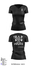Trap House Fitness 35010693 Women's Short Sleeve V-neck Shirt - 3