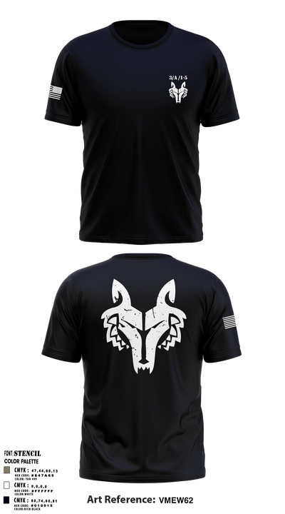 3rd Plt A Co 1-5 14607010 Short Sleeve Performance Shirt - 3