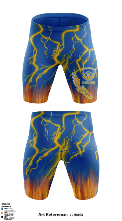 Wichita Track & Field 7301134 Men's Compression Shorts - 3
