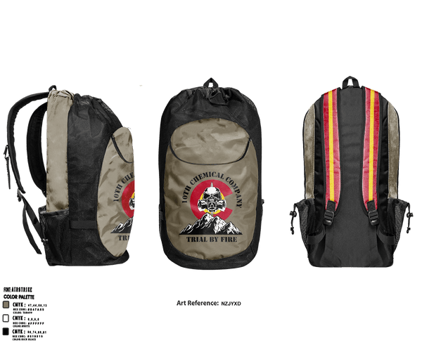 Gear Bag, 10th Chemical Company, , Teamtime, Team time, sublimation, custom sports apparel, team uniforms, spirit wear, spiritwear, sports uniforms, custom shirts, team store, custom team store, fundraiser sports, apparel fundraiser