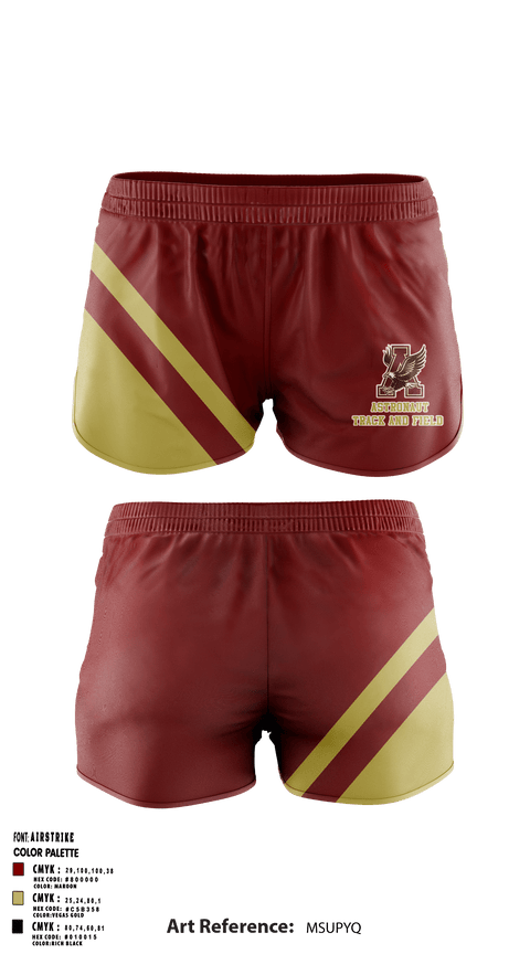 Women's Shorts, Astronaut High School Track, Track & Field, Teamtime, Team time, sublimation, custom sports apparel, team uniforms, spirit wear, spiritwear, sports uniforms, custom shirts, team store, custom team store, fundraiser sports, apparel fundraiser