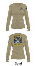 Connecticut State Police 53595968 Women's Long Sleeve V-neck Shirt - 42