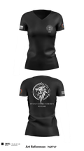 A Co, 2-13th AVN REGT 95713396 Women's Short Sleeve V-neck Shirt - 3