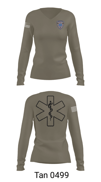 WEBSTER EMS 57838096 Women's Long Sleeve V-neck Shirt - 39