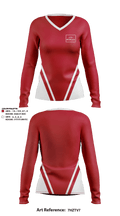 Beth Haven Bearcats 478141 Women's Long Sleeve V-neck Shirt - 1