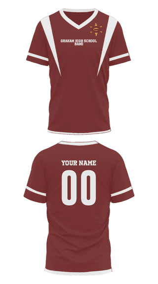 Mens Soccer Jersey, Graham High School Band, Spirit Store, Teamtime, Team time, sublimation, custom sports apparel, team uniforms, spirit wear, spiritwear, sports uniforms, custom shirts, team store, custom team store, fundraiser sports, apparel fundraiser