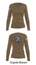 HHC Mortars, 2-505 PIR 68912099 Women's Long Sleeve V-neck Shirt - 38