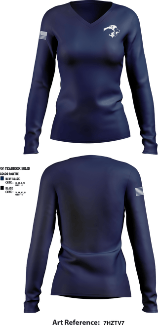 Women's Long Sleeve Vneck Shirt, Weatherford Christian School Swimming, Swimming, Teamtime, Team time, sublimation, custom sports apparel, team uniforms, spirit wear, spiritwear, sports uniforms, custom shirts, team store, custom team store, fundraiser sports, apparel fundraiser