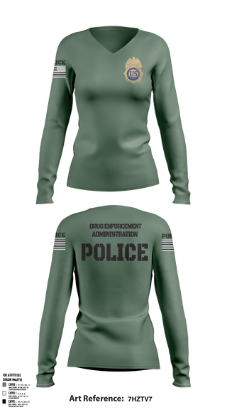 Women's Long Sleeve Vneck Shirt, , Police, Teamtime, Team time, sublimation, custom sports apparel, team uniforms, spirit wear, spiritwear, sports uniforms, custom shirts, team store, custom team store, fundraiser sports, apparel fundraiser