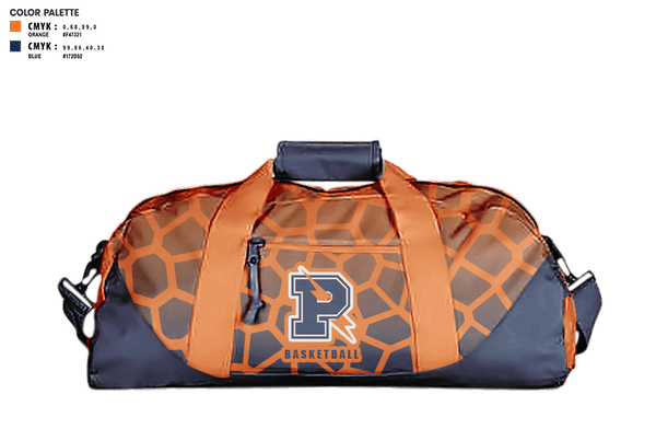 Duffle Bag, Powers Catholic High School Basketball, Men's Basketball, Teamtime, Team time, sublimation, custom sports apparel, team uniforms, spirit wear, spiritwear, sports uniforms, custom shirts, team store, custom team store, fundraiser sports, apparel fundraiser