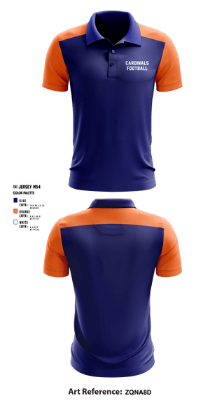Short Sleeve Performance Polo, Cardinals Football, Football, Teamtime, Team time, sublimation, custom sports apparel, team uniforms, spirit wear, spiritwear, sports uniforms, custom shirts, team store, custom team store, fundraiser sports, apparel fundraiser