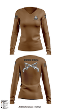 HHD 437th MP BN 73835044 Women's Long Sleeve V-neck Shirt - 52