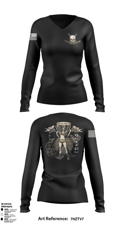 2-10 PATHFINDERS 59965565 Women's Long Sleeve V-neck Shirt - 1