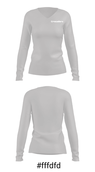 Women's Long Sleeve Vneck Shirt, , Army, Teamtime, Team time, sublimation, custom sports apparel, team uniforms, spirit wear, spiritwear, sports uniforms, custom shirts, team store, custom team store, fundraiser sports, apparel fundraiser