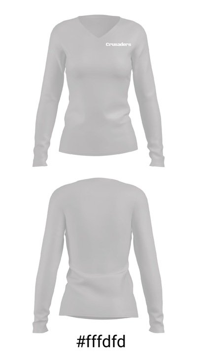 Crusaders 13344844 Women's Long Sleeve V-neck Shirt - 7