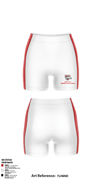 Women's Compression Shorts, Westfall High School Volleyball, Women's Volleyball, Teamtime, Team time, sublimation, custom sports apparel, team uniforms, spirit wear, spiritwear, sports uniforms, custom shirts, team store, custom team store, fundraiser sports, apparel fundraiser