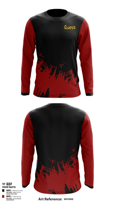 Quest 13621852 Long Sleeve Performance Shirt - 1