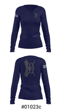Delta Company 1-200INF BN 51320314 Women's Long Sleeve V-neck Shirt - 36
