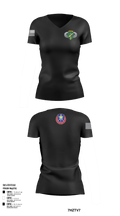 404th Civil Affairs Bn (A) 73295413 Women's Short Sleeve V-neck Shirt - 1