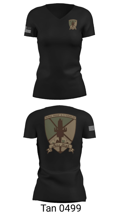 6-17 CAV 92718622 Women's Short Sleeve V-neck Shirt - 23