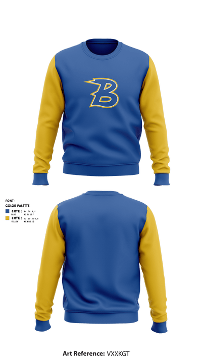Bonduel Youth Softball League 22083727 Crew Neck Sweatshirt - 3