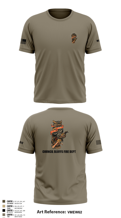 CBFD tac medics 89329509 Short Sleeve Performance Shirt - 5