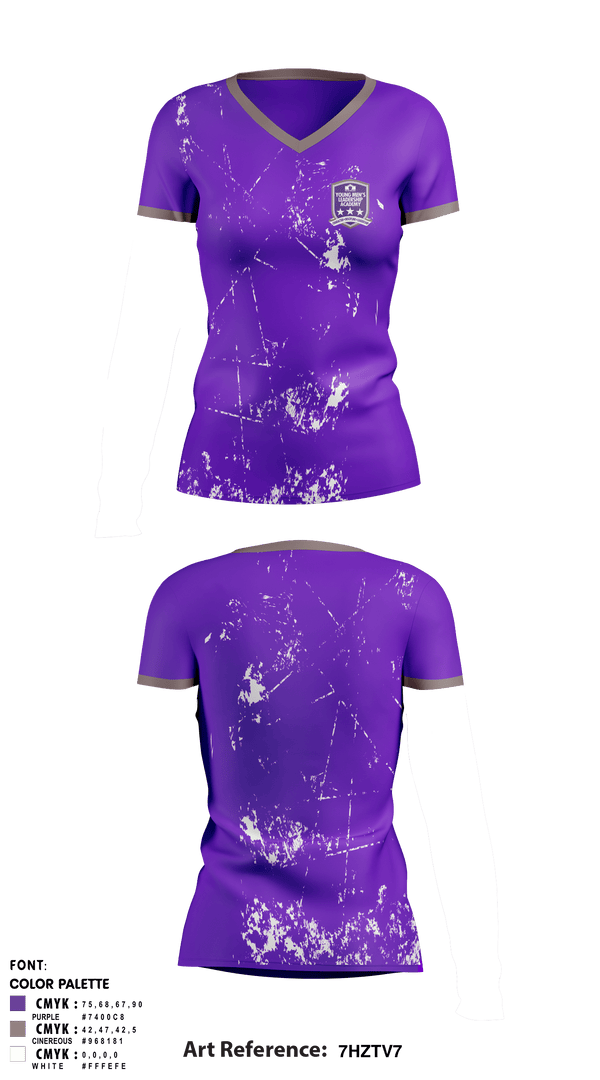 Women's Short Sleeve Vneck Shirt, Young Men's Leadership Academy, Spirit Store, Teamtime, Team time, sublimation, custom sports apparel, team uniforms, spirit wear, spiritwear, sports uniforms, custom shirts, team store, custom team store, fundraiser sports, apparel fundraiser