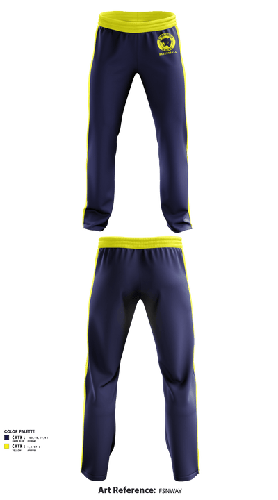 York Preparatory School Basketball 83898431 Sweatpants - 1