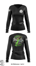 Washington State Patrol Aviation 88282662 Women's Long Sleeve V-neck Shirt - 49