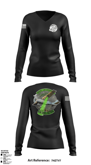 Women's Long Sleeve Vneck Shirt, , Police, Teamtime, Team time, sublimation, custom sports apparel, team uniforms, spirit wear, spiritwear, sports uniforms, custom shirts, team store, custom team store, fundraiser sports, apparel fundraiser
