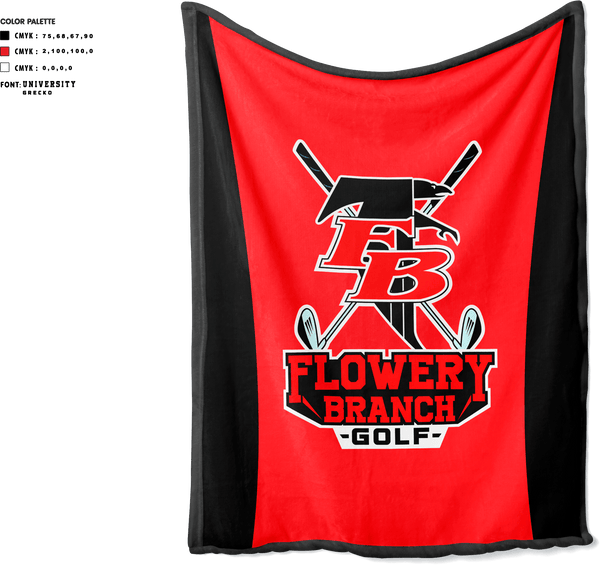 Blanket, Flowery Branch Golf, Golf, Teamtime, Team time, sublimation, custom sports apparel, team uniforms, spirit wear, spiritwear, sports uniforms, custom shirts, team store, custom team store, fundraiser sports, apparel fundraiser