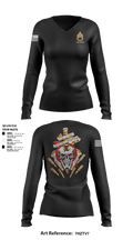 A Co 1/155 INF 63246466 Women's Long Sleeve V-neck Shirt - 1